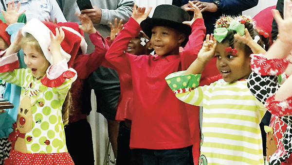 Photo by Alex Jacks/Mamie Martin Elementary school preschool students sang songs and demonstrated all they have learned this year to the Brookhaven School District Board of Directors this week.
