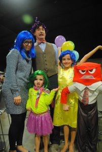 The Belk family gets into character at the 2015 BARL Celebrity Dinner. Dressed as characters from “Inside Out” are (front) Eva Lou Belk; (back, from left) Betsy, Nic, Violet and James Belk.