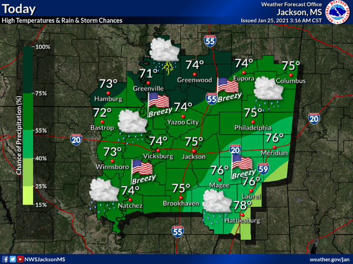 Possible storms are in the forecast for Brookhaven today Daily Leader