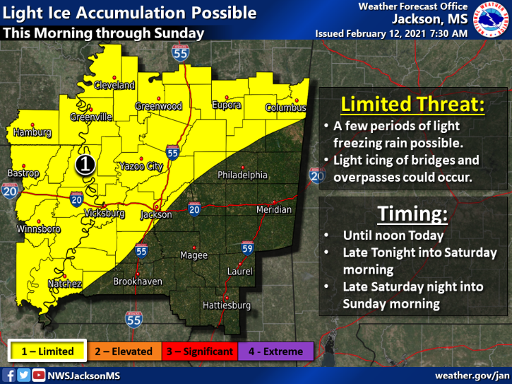 Freezing rain and ice is forecast for Brookhaven today Daily Leader