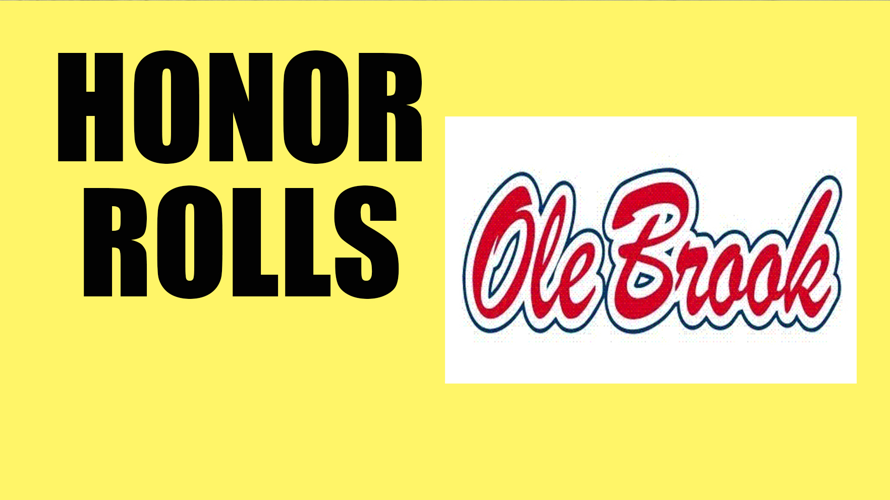 Brookhaven Schools Honor Rolls, grades 14, 1st 9 weeks 20232024